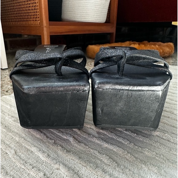 Black mega platform Jeffrey Campbell sandals - Picture 4 of 12